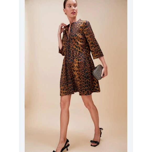 Tuckernuck Brown and Black Leopard-Print Mini Dress - Picture 2 of 6